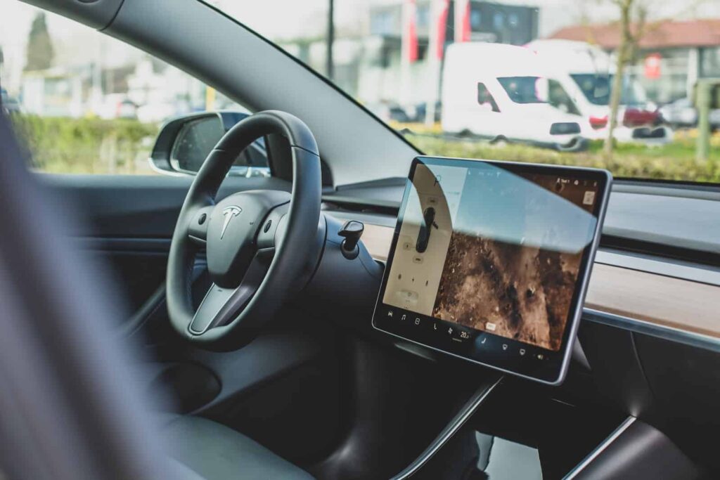 Tesla car GPS navigator